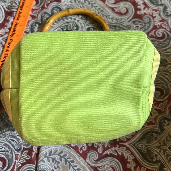 NWT - Tiannl- Handbag with beautiful bright colors and a great bamboo handle. - Picture 3 of 11